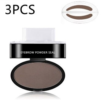 Eyebrow Powder Stamp Tint Stencil Kit Cosmetics Professional Makeup Waterproof Eye Brow Stamp Lift Eyebrow Enhancers Stencil Kit $24.99 Dana Fashion Color: Light brown Model: Curved Shape Stamp 3PCS makeup نظرة عامة: 1. طباعة واحدة وفرشاة واحدة مريحة وسري