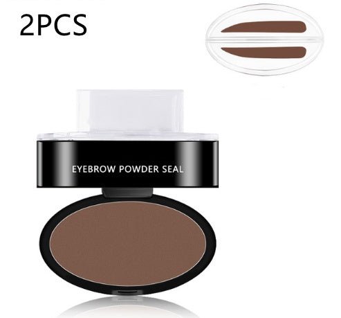 Eyebrow Powder Stamp Tint Stencil Kit Cosmetics Professional Makeup Waterproof Eye Brow Stamp Lift Eyebrow Enhancers Stencil Kit $24.99 Dana Fashion Color: Brown Model: Straight Shape Stamp 2PCS makeup نظرة عامة: 1. طباعة واحدة وفرشاة واحدة مريحة وسريعة ل