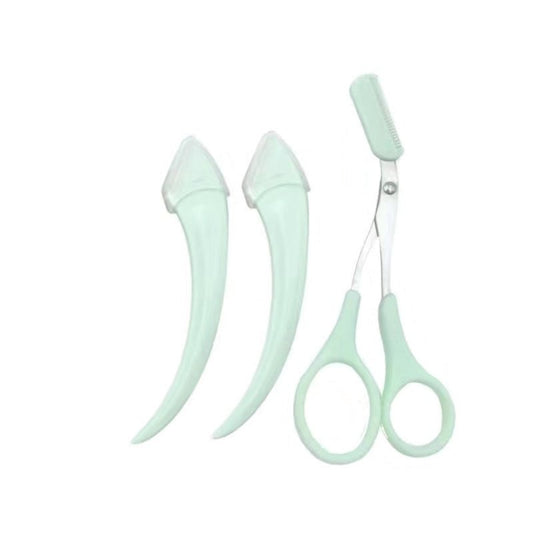 Eyebrow Trimming Knife With Comb Curved Moon Small Beauty Supplies Gadgets $19.00 Dana Fashion Color: Green style: 2Eyebrow knife 1cutting comb Beauty Tools Overview: ✅ One Step Eyebrow Trimming! Second Step Removing Long Eyebrow! ✅ The design of handle m