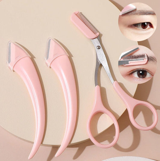 Eyebrow Trimming Knife With Comb Curved Moon Small Beauty Supplies Gadgets $19.00 Dana Fashion Color: Green style: 2Eyebrow knife 1cutting comb Beauty Tools Overview: ✅ One Step Eyebrow Trimming! Second Step Removing Long Eyebrow! ✅ The design of handle m