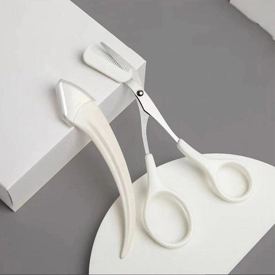 Eyebrow Trimming Knife With Comb Curved Moon Small Beauty Supplies Gadgets $19.00 Dana Fashion Color: White style: Eyebrow knife cutting comb Beauty Tools Overview: ✅ One Step Eyebrow Trimming! Second Step Removing Long Eyebrow! ✅ The design of handle mak