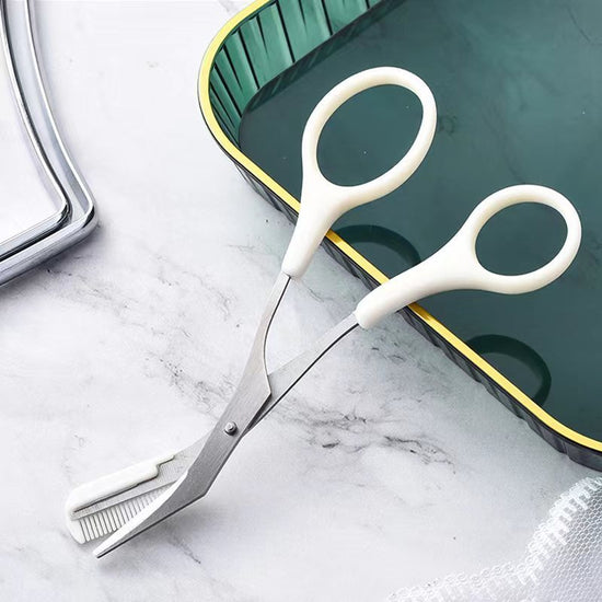 Eyebrow Trimming Knife With Comb Curved Moon Small Beauty Supplies Gadgets $19.00 Dana Fashion Color: White style: Cutting comb Beauty Tools Overview: ✅ One Step Eyebrow Trimming! Second Step Removing Long Eyebrow! ✅ The design of handle makes it simple a