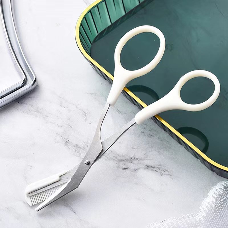 Eyebrow Trimming Knife With Comb Curved Moon Small Beauty Supplies Gadgets $19.00 Dana Fashion Color: White style: Cutting comb Beauty Tools Overview: ✅ One Step Eyebrow Trimming! Second Step Removing Long Eyebrow! ✅ The design of handle makes it simple a