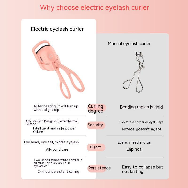 Eyelash Curler Portable Electric Heated Comb Eye Lash Long Lasting Eyelashes Curls Thermal Eyelash Curler Makeup Tools Heated Eyelash Curlers,Rechargeable Electric Eyelash Curler,Handheld Eyelash Heat $28.50 Dana Fashion Color: Pink Women's Bags 【Quick He