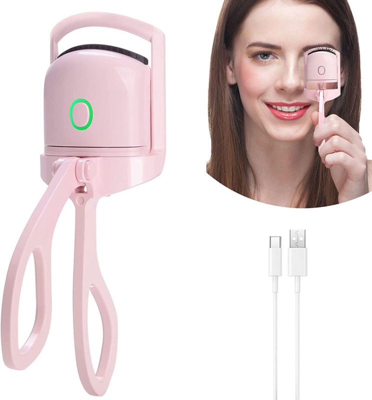 Eyelash Curler Portable Electric Heated Comb Eye Lash Long Lasting Eyelashes Curls Thermal Eyelash Curler Makeup Tools Heated Eyelash Curlers,Rechargeable Electric Eyelash Curler,Handheld Eyelash Heat $28.50 Dana Fashion Color: Pink Women's Bags 【Quick He