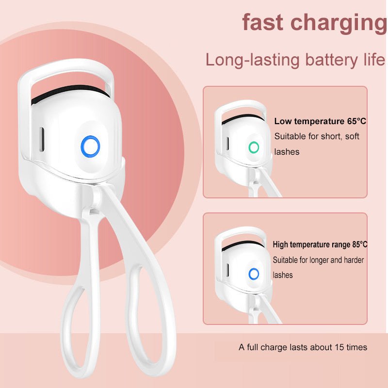 Eyelash Curler Portable Electric Heated Comb Eye Lash Long Lasting Eyelashes Curls Thermal Eyelash Curler Makeup Tools Heated Eyelash Curlers,Rechargeable Electric Eyelash Curler,Handheld Eyelash Heat $28.50 Dana Fashion Color: Pink Women's Bags 【Quick He