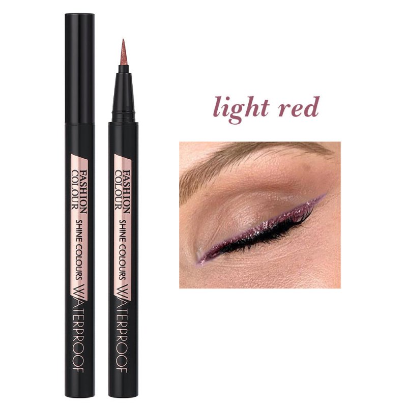 Eyeliner Pearl Color Pearl Waterproof Brightening $14.93 Dana Fashion Color Classification: Light Red makeup Product information: Color: white, pink, wine red, gold, purple, brown, blue, black, orange, pink purple Category: eyeliner Shelf life: 3 years Si