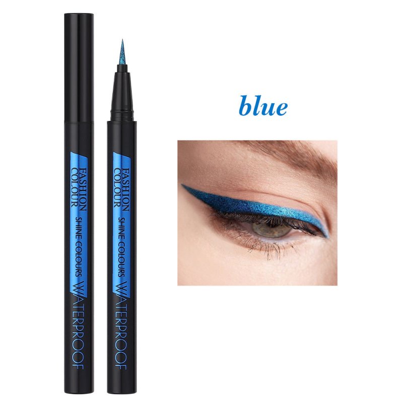 Eyeliner Pearl Color Pearl Waterproof Brightening $14.93 Dana Fashion Color Classification: Blue makeup Product information: Color: white, pink, wine red, gold, purple, brown, blue, black, orange, pink purple Category: eyeliner Shelf life: 3 years Size: 1