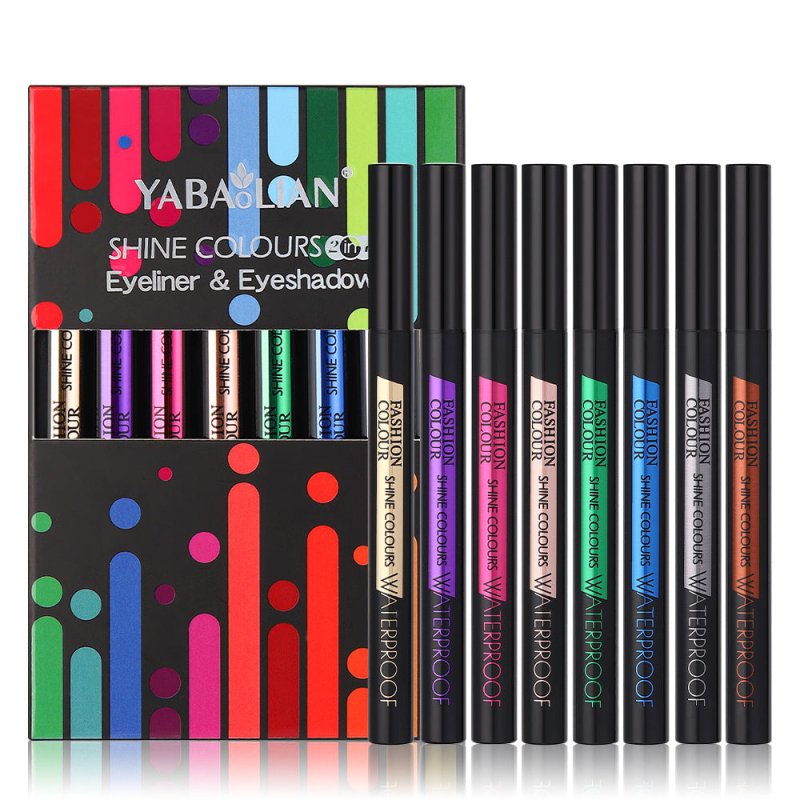 Eyeliner Pearl Color Pearl Waterproof Brightening $14.93 Dana Fashion Color Classification: Blue makeup Product information: Color: white, pink, wine red, gold, purple, brown, blue, black, orange, pink purple Category: eyeliner Shelf life: 3 years Size: 1