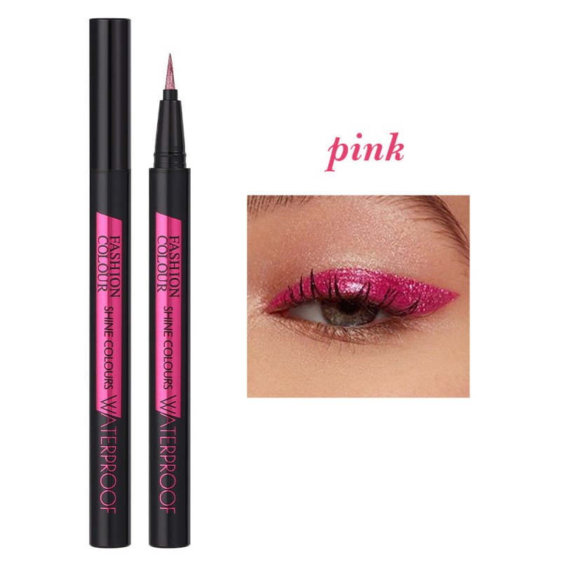 Eyeliner Pearl Color Pearl Waterproof Brightening $14.93 Dana Fashion Color Classification: Pink makeup Product information: Color: white, pink, wine red, gold, purple, brown, blue, black, orange, pink purple Category: eyeliner Shelf life: 3 years Size: 1