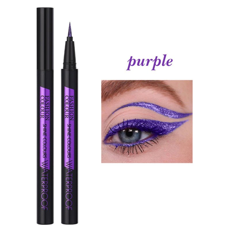 Eyeliner Pearl Color Pearl Waterproof Brightening $14.93 Dana Fashion Color Classification: Purple makeup Product information: Color: white, pink, wine red, gold, purple, brown, blue, black, orange, pink purple Category: eyeliner Shelf life: 3 years Size: