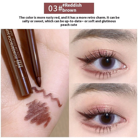 Eyeliner Waterproof And Sweat-proof, Not Easy To Makeup $12.63 Dana Fashion Net Content: 0.3g Color Classification: 3 Reddish Brown makeup Product information: Applicable population: general population Specification: Standard specifications Applicable ski