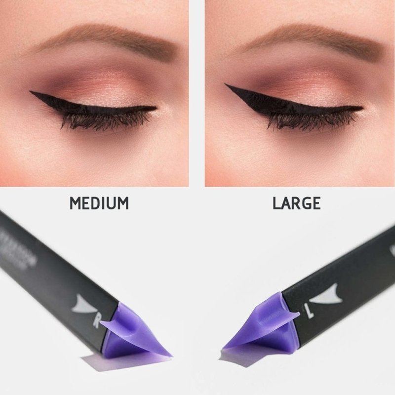 Eyeliner Wing Stamp $18.33 Dana Fashion Size: L makeup Wing woes are a thing of the past with this innovative stamp tool from The Vamp Stamp. Specially designed to give you the perfect vampy winged liner with no muss + no fuss. To use, dip Vamp Stamp into