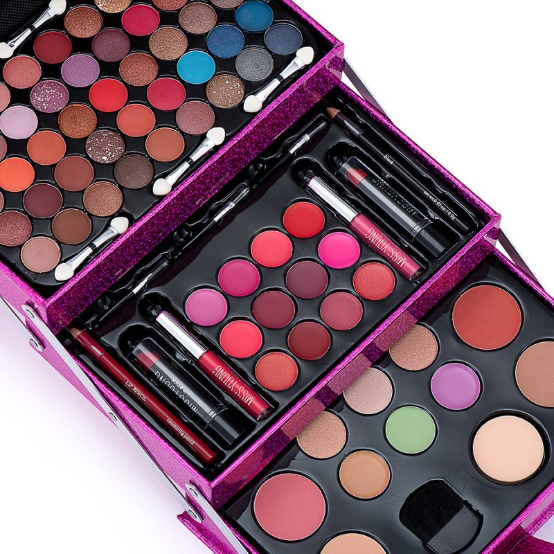Eyeshadow Palette Lipstick Lip Gloss Blush Set $163.50 Dana Fashion Color: Colorful makeup Product information: Skin Type: General Efficacy: Concealer, Modification, Even skin tone Color: pink, rose red, colorful Set includes: lipstick, lip gloss, eye sha