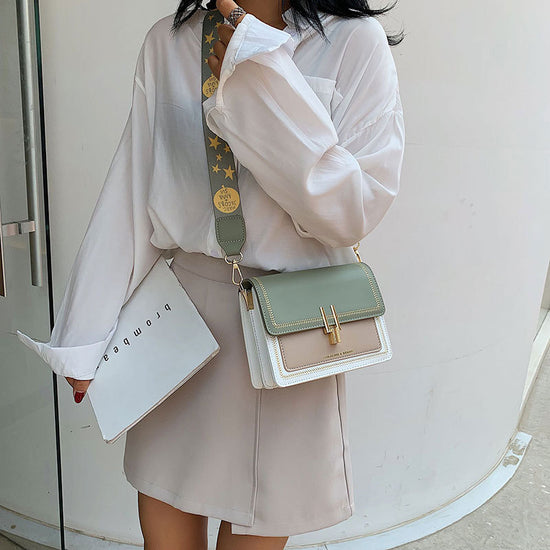 Niche Ins Internet Celebrity Women's Wide Strap Crossbody Bag - Dana Fashion