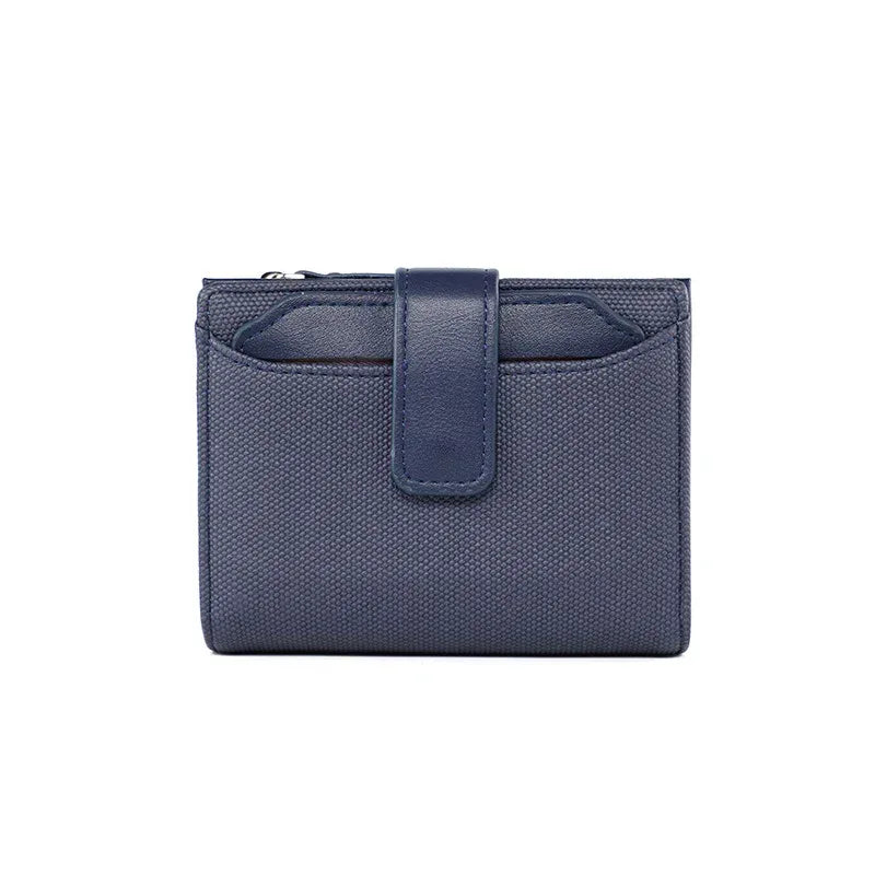 Women's Short Solid Color Leather Wallet - DanaFashionstore