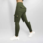 Workwear With Pocket Fitness Pants For Women High Elastic Tight - DanaFashionstore