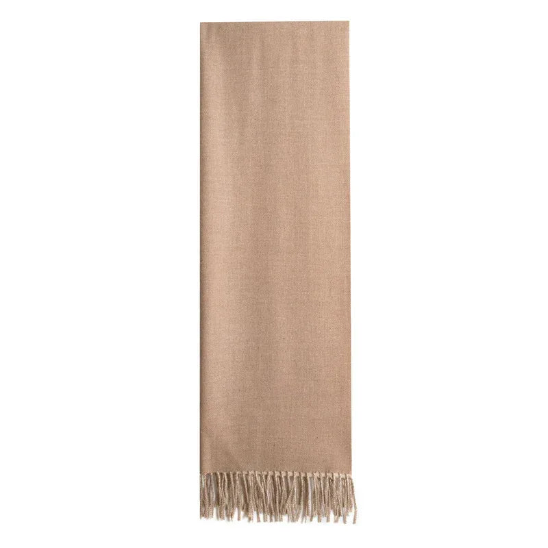 Double-sided Artificial Australian Wool Scarf Shawl - DanaFashionstore