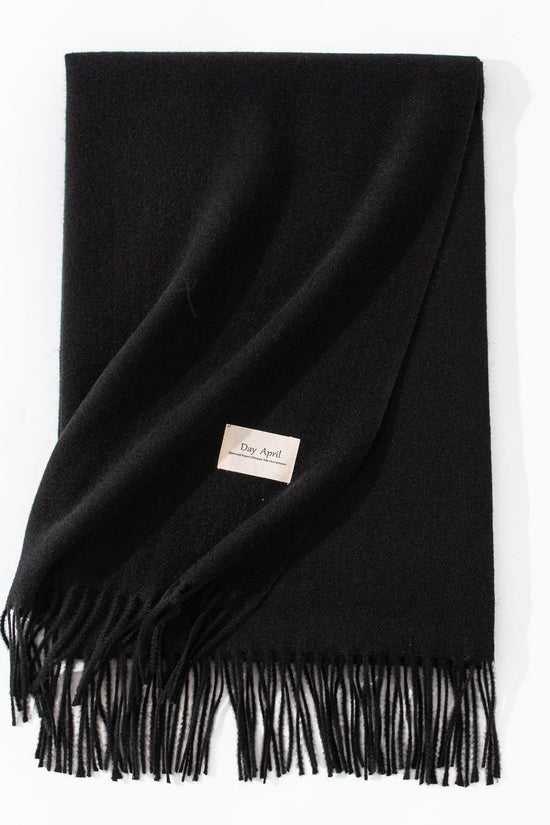 Pure Color Artificial Cashmere Scarf Women's Winter High-grade Shawl