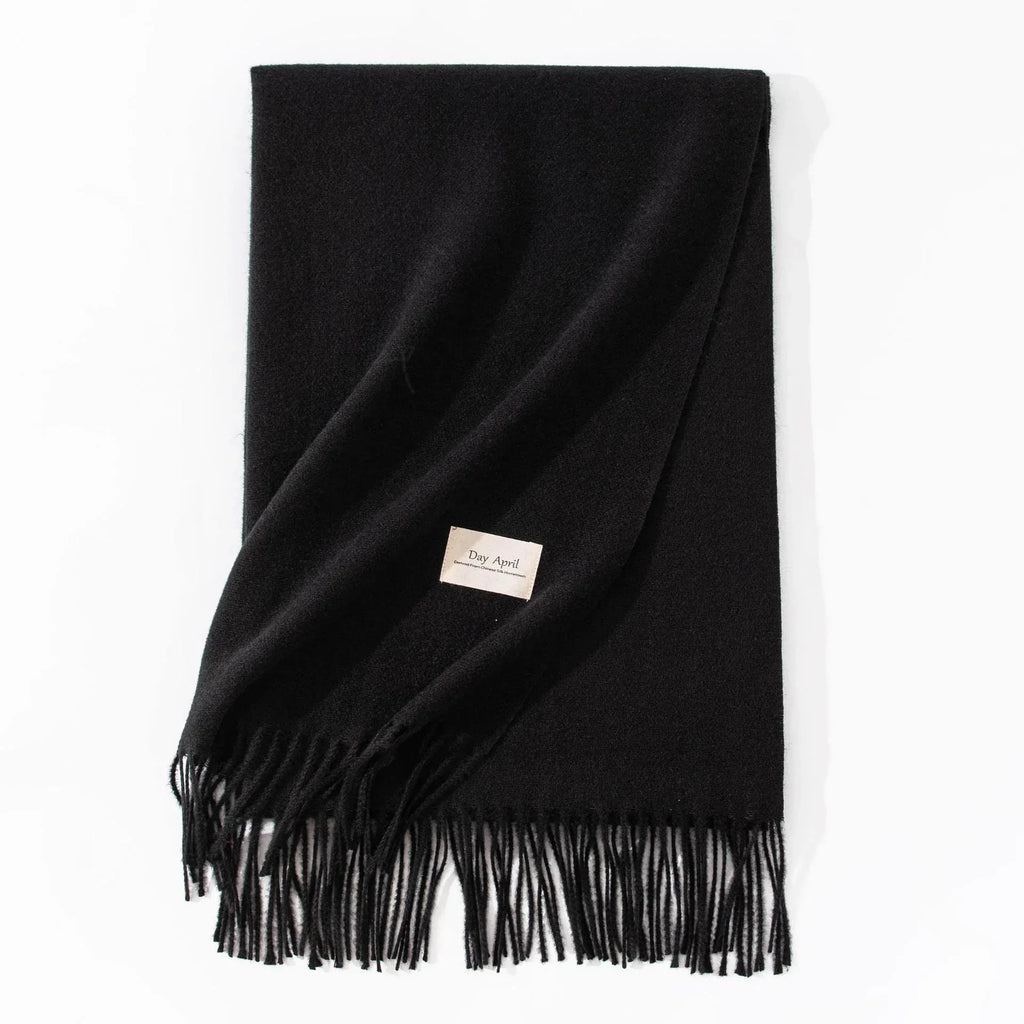 Pure Color Artificial Cashmere Scarf Women's Winter High-grade Shawl - DanaFashionstore