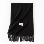 Pure Color Artificial Cashmere Scarf Women's Winter High-grade Shawl - DanaFashionstore