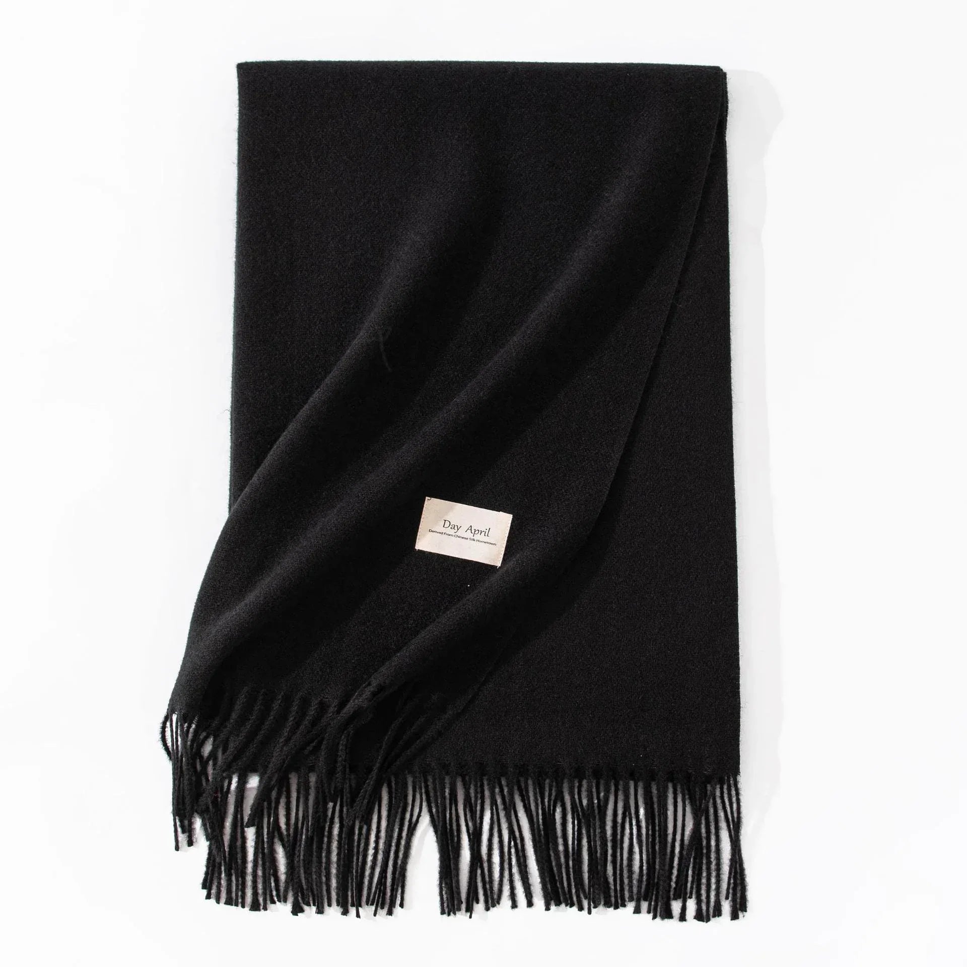 Pure Color Artificial Cashmere Scarf Women's Winter High-grade Shawl - DanaFashionstore