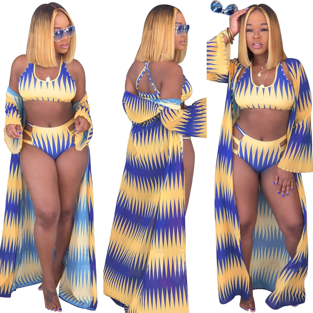 Women's Casual European And American Sexy Printed Bikini Swimming Suit - DanaFashionstore