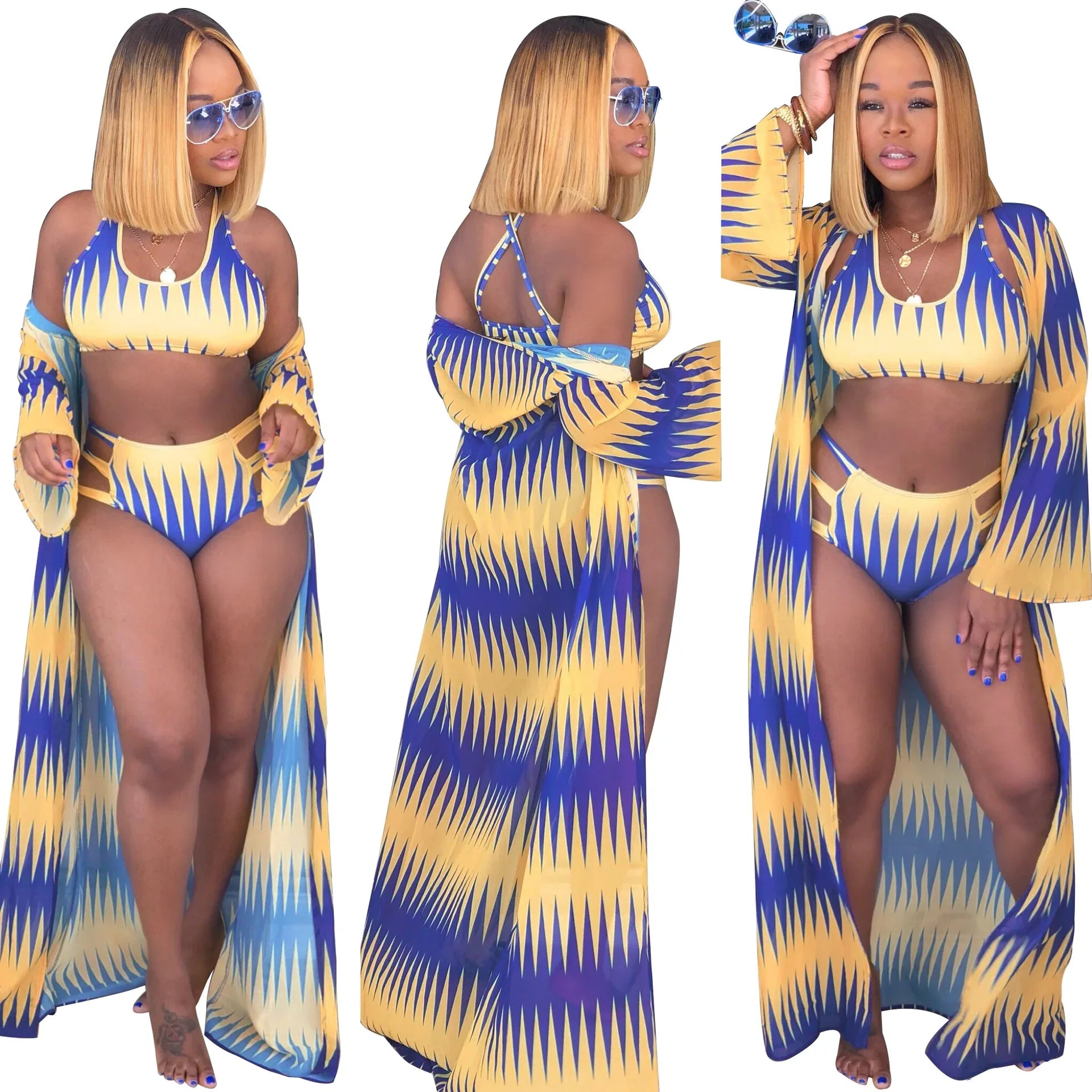Women's Casual European And American Sexy Printed Bikini Swimming Suit - DanaFashionstore