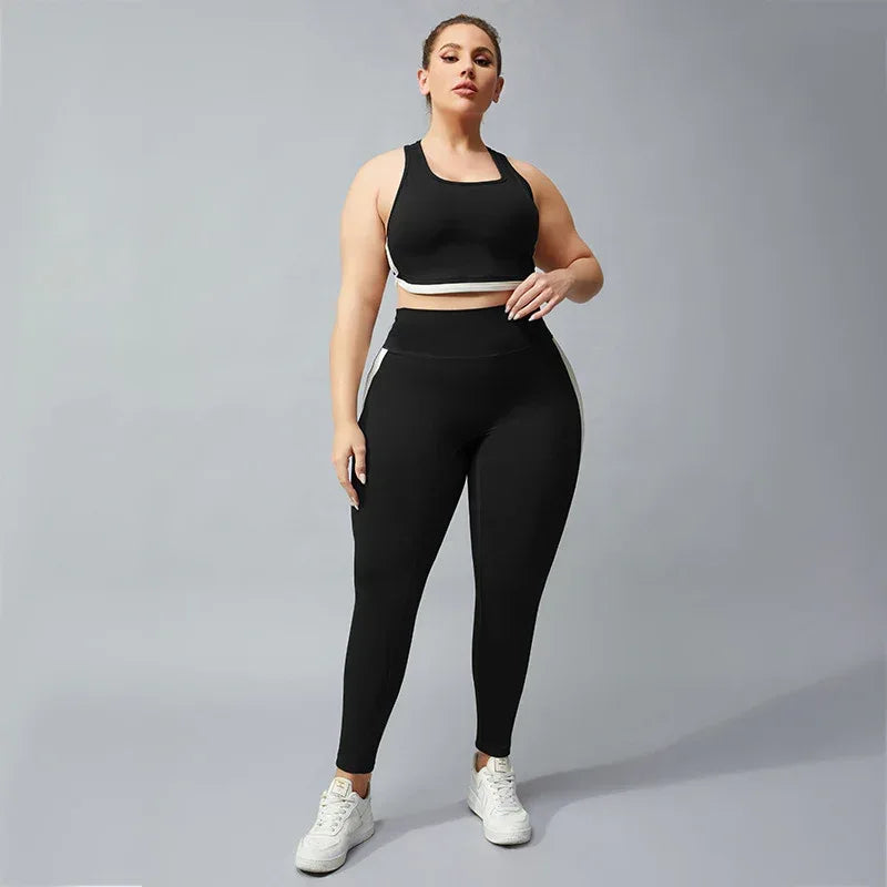 Running Yoga Racerback Type Nude Contrast Fitness Pants For Women - DanaFashionstore