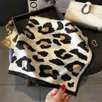 Artificial Silk Striped High-grade Korean Style Stylish Beach Arm Bag Silk Scarf - DanaFashionstore