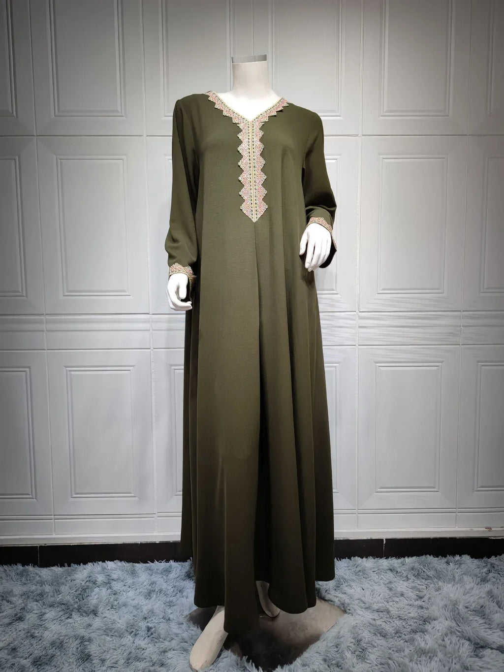 Middle East Muslim Women's Swing Dress - Elegant Modest Fashion - DanaFashionstore