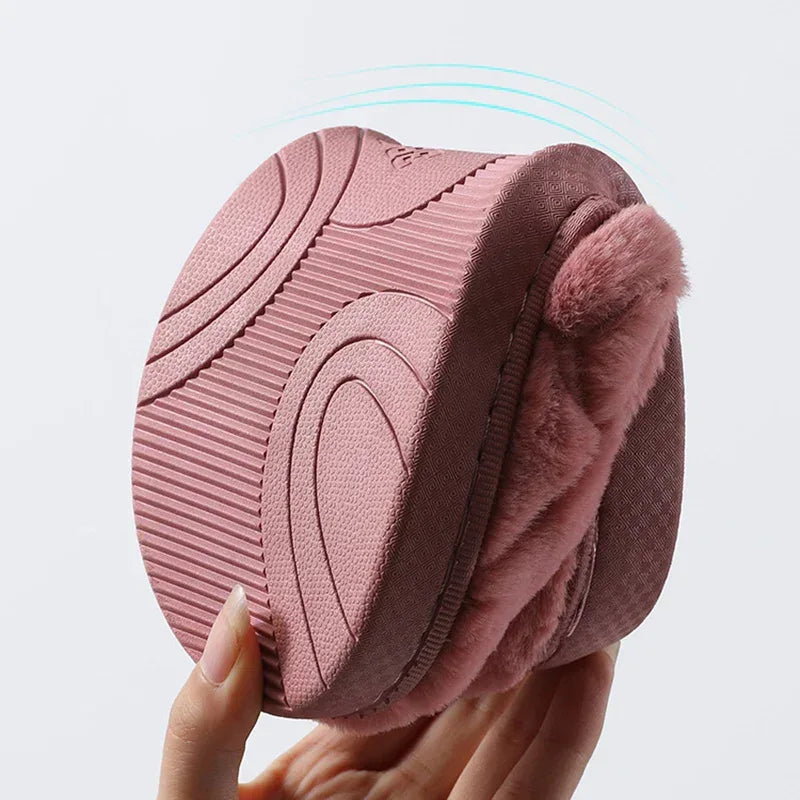 Unisex Slippers Cozy Plush House Slippers Warm Winter Slippers Indoor - DanaFashionstore