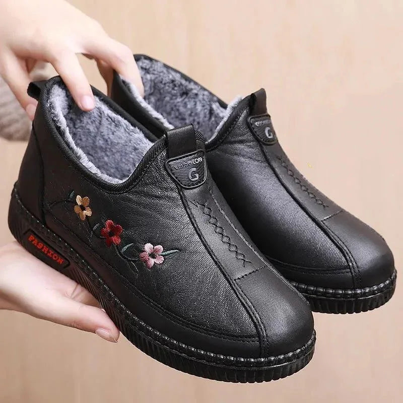 Middle-aged And Elderly Cotton Shoes With Velvet Thickening - DanaFashionstore
