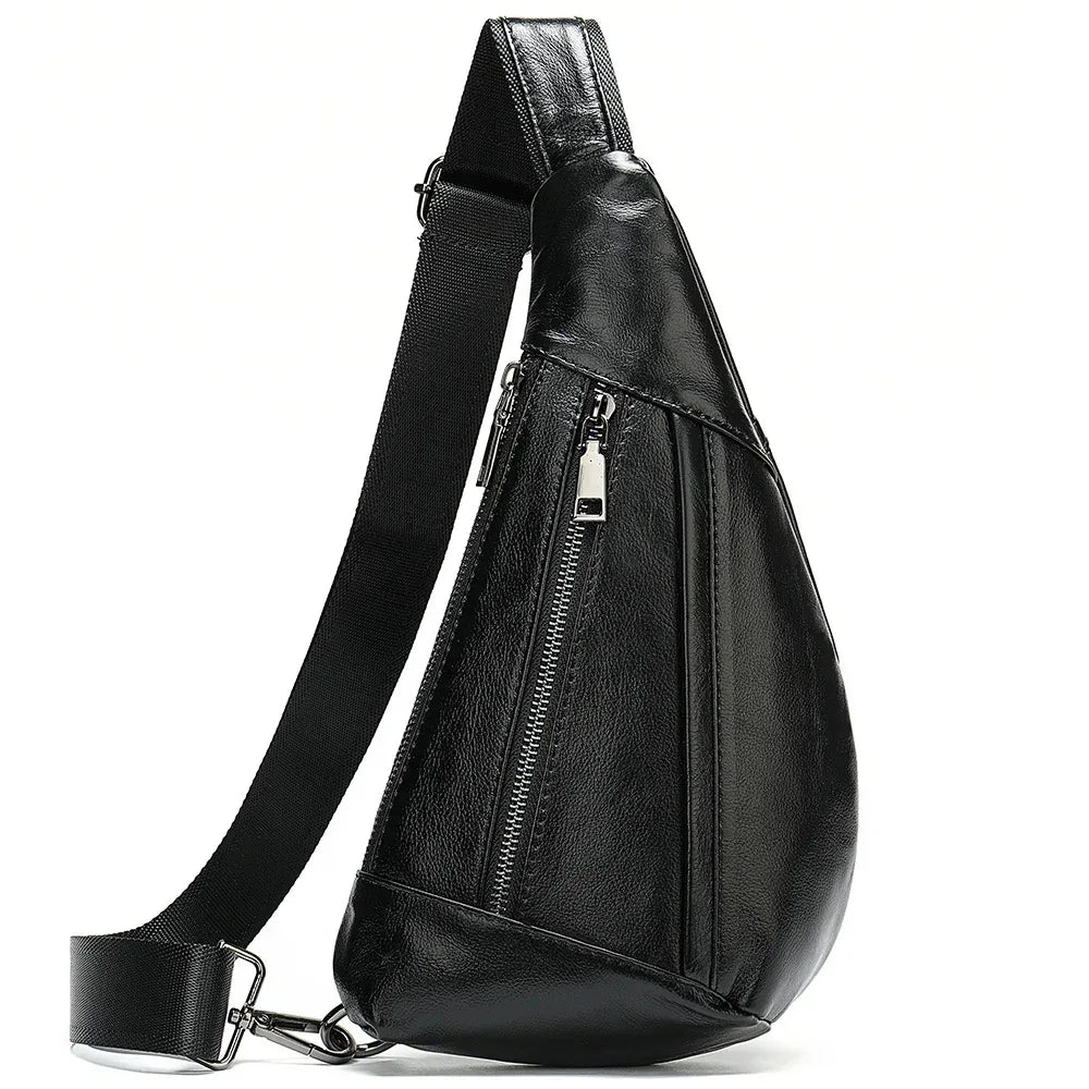 Shoulder Bag Leather Chest Bag Shoulder Messenger - DanaFashionstore