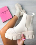 Autumn And Winter New Independent Stand Women's Plus Size One-step Socks Boots - DanaFashionstore
