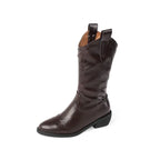 European And American Vintage Western Cowboy Boots For Autumn And Winter - DanaFashionstore