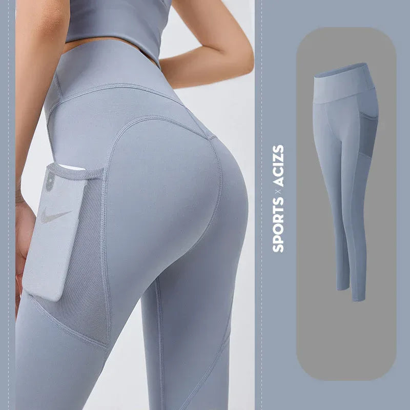 Yoga Pants Women With Pocket Leggings Sport Girl Gym Leggings Women Tummy Control Jogging Tights Female Fitness Pants - DanaFashionstore