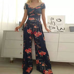 Fashion One-Shoulder Print Jumpsuit 2026 - Temperament Party Jumpsuit - DanaFashionstore