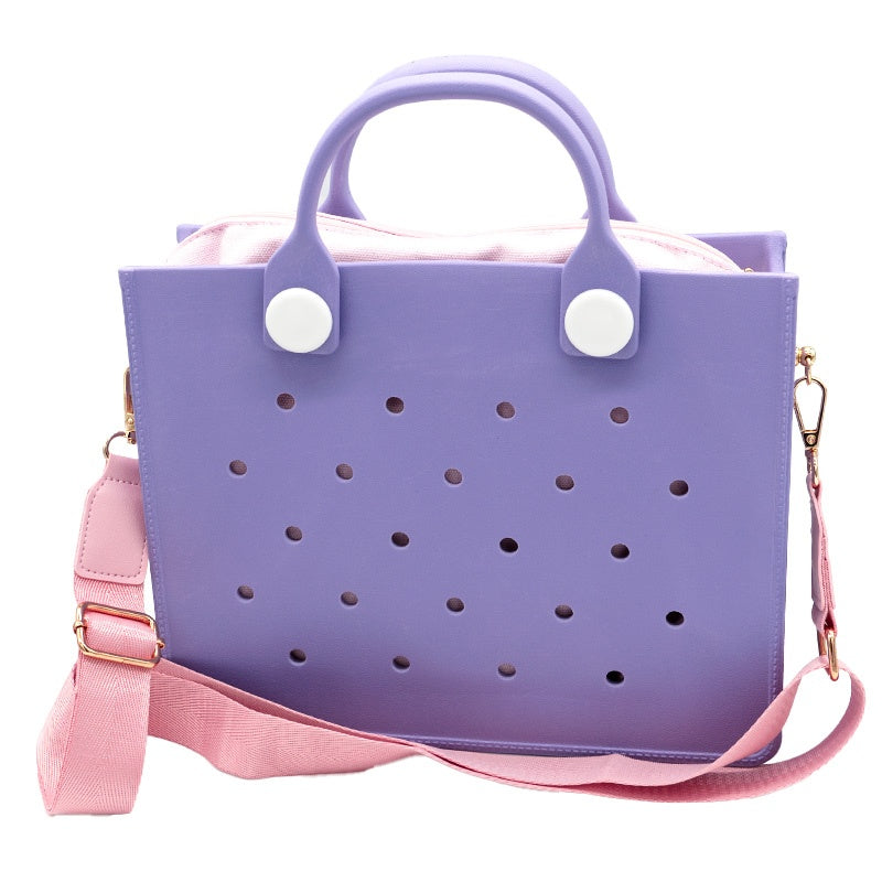 Waterproof EVA Handbag Punching Women's Tote Bags With Shoulder Strap For Women Hand Tote Bag Beach Bag - Dana Fashion