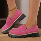 Leather Plus Size Casual Women's Shoes - DanaFashionstore