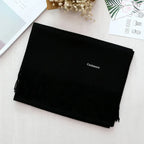 Women's Cashmere Warm Red Annual Meeting Scarf - DanaFashionstore