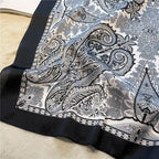 Women's Vintage Printed Silk Scarf - DanaFashionstore