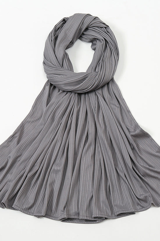 Women's Knitted Thread Cotton Striped Solid Color Scarf