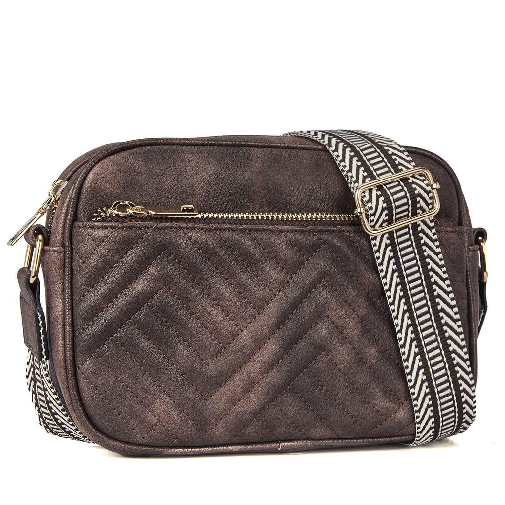 Cow Color Matching Multifunctional Zipper Crossbody Bag - DanaFashionstore