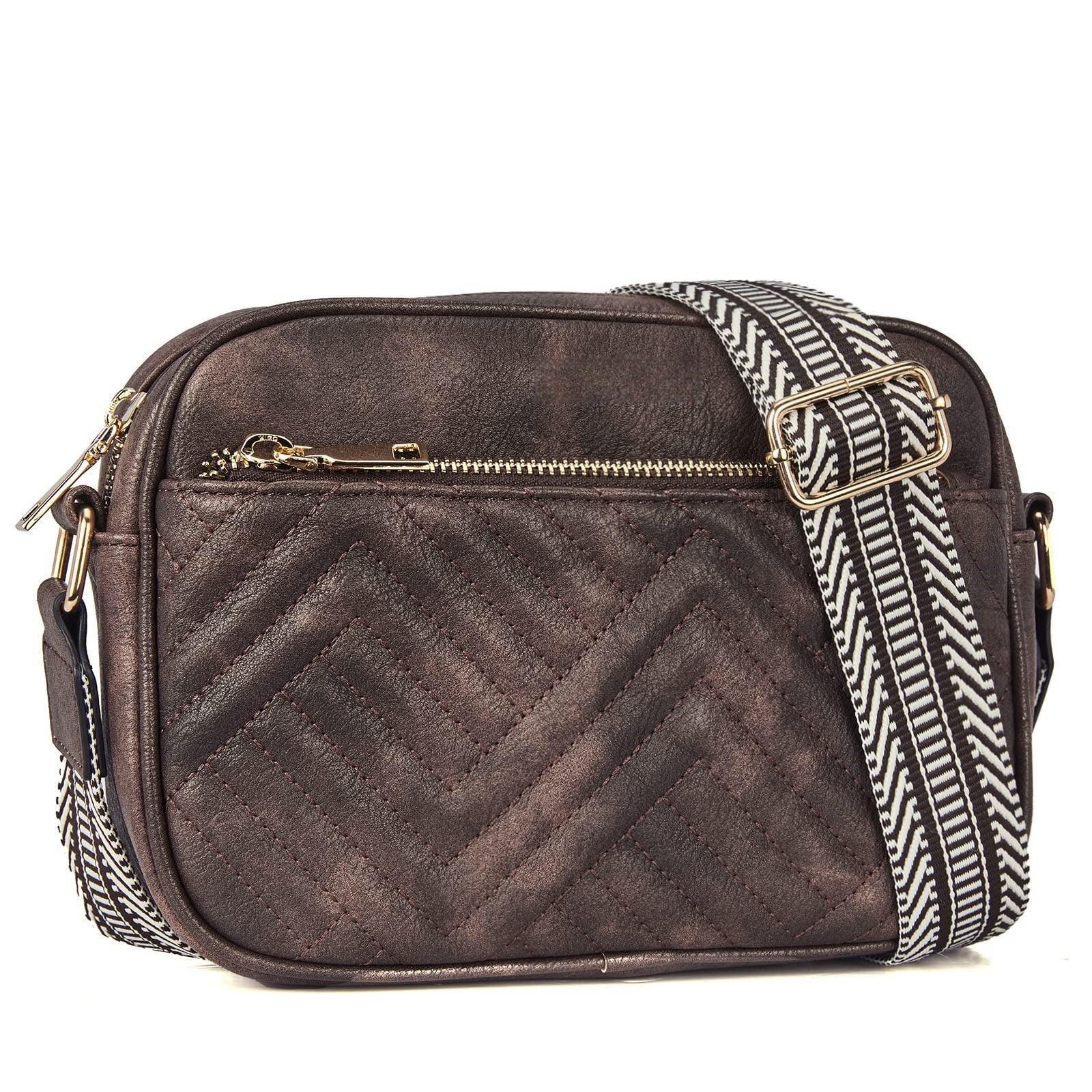 Cow Color Matching Multifunctional Zipper Crossbody Bag - DanaFashionstore