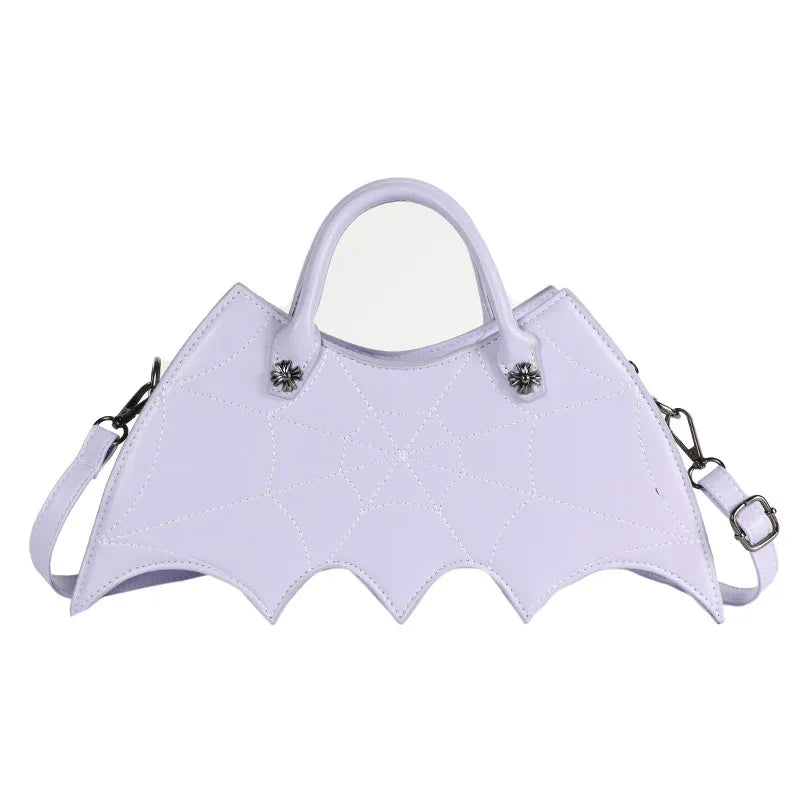 Halloween Spider Web Shape Shoulder Bags Personality Batgirl Tide Pu Handbags Fashoin Messenger Crossbody Bag - DanaFashionstore