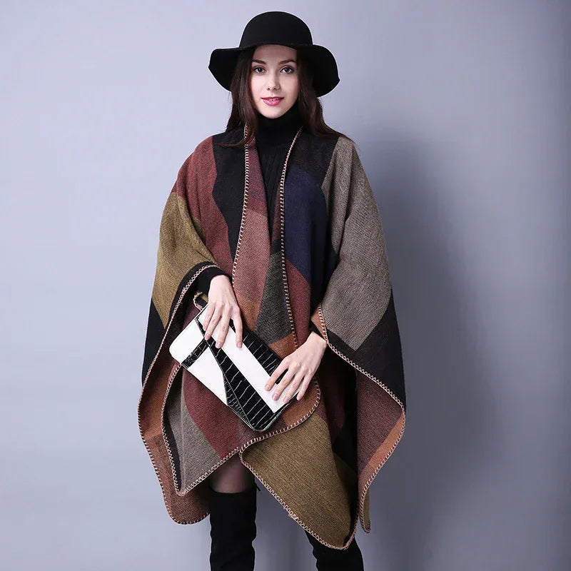 Autumn And Winter Scarf Versatile Lattice Ladies Travel Shawl - DanaFashionstore