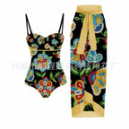 Siamese Conservative Covering Belly Thin Swimsuit French Retro One-piece Bikini - DanaFashionstore