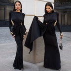 Sexy Hollow-Out Back Dress 2026 - Slim-Fit Long Sleeve Dress - DanaFashionstore