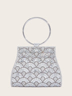 Dinner Bag Inlaid With Diamond PU European And American Chain - DanaFashionstore